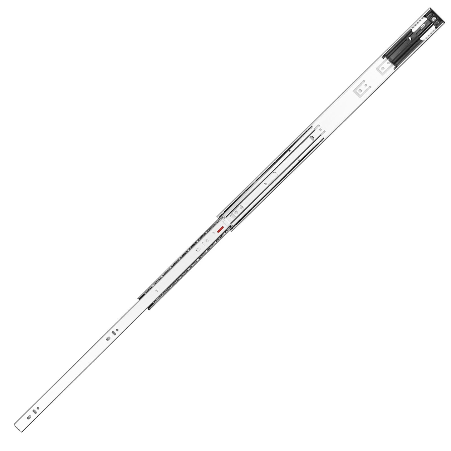 6 par 609,6 mm lådslider Sidomonterade skenor, Heavy Duty Full Extension stålskena, Soft-Close Ljudlösa guideglider Skåp Kökslöpare med kullager, 100 pund lastkapacitet