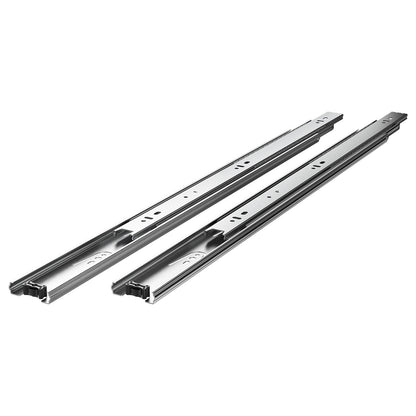 Drawer Slides, 24 inch, 10 Pairs Full Extension Ball Bearing Cabinet Rails, 100 LB Load Capacity Heavy Duty Side Mount Dresser Drawer Slides, Drawer Track Runners for Kitchen DIY Replacement