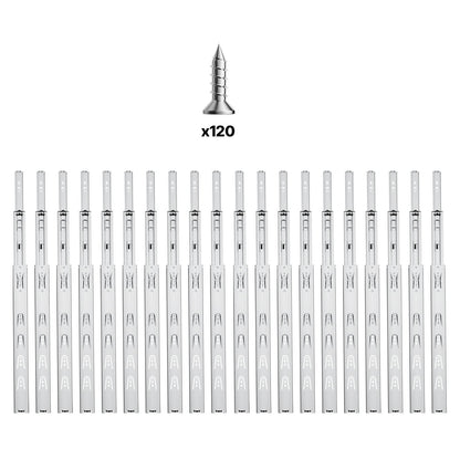 Lådskåp skjutbara sidofäste 20 tum 10 par 100 LB lastbyte