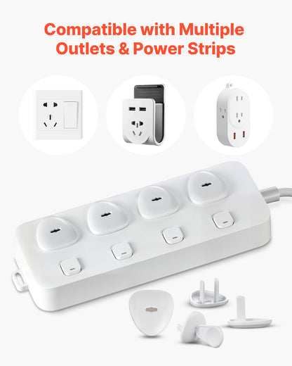 Outlet Covers, 70 Pack, Plug Covers for Electrical Outlets, Secure Electric Socket Protector Caps with Shock Prevention, Easy Installation, Insulated ABS, for Home Wall Power Sockets, White