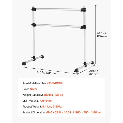 Ballet Pole Freestanding Portable Fitness Dance Pole Height Adjustable | EU