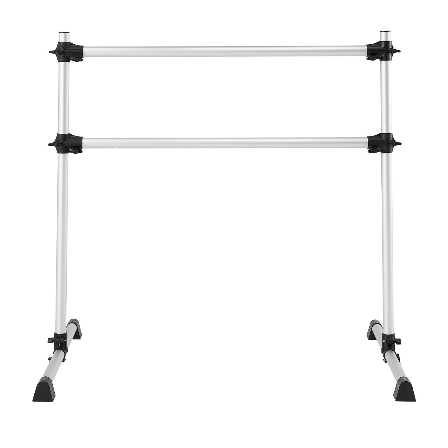 Ballet Barre, 4 Ft Aluminum Double Barre Bar for Home, Freestanding Portable Ballet Stretching Dance Bars, Height Adjustable Anti-Wobble Fitness Studio Equipment, for Pilates Balance Workout