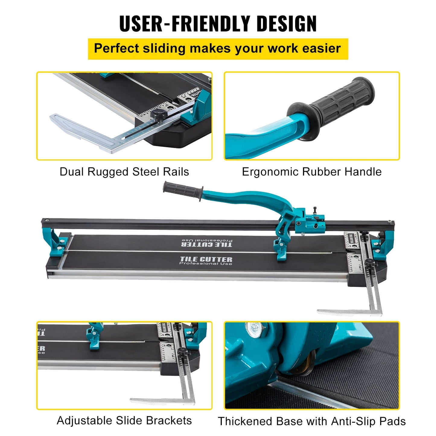 31 inch tile cutter single rail manual tile cutter 3/5 inch cover w/precise laser positioning manual tile cutter Precision cutting tools