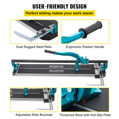 31 inch tile cutter single rail manual tile cutter 3/5 inch cover w/precise laser positioning manual tile cutter Precision cutting tools