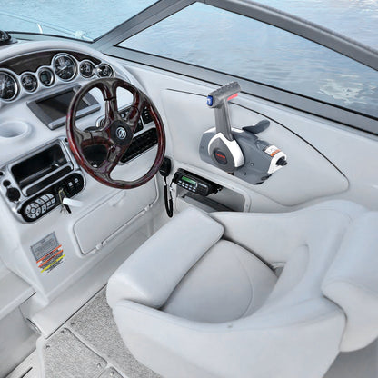 Boat Throttle Control, 5006180 Side-Mounted Outboard Remote Control Box for Evinrude Johnson, Marine Throttle Control Box with Power Trim Switch and Lanyard