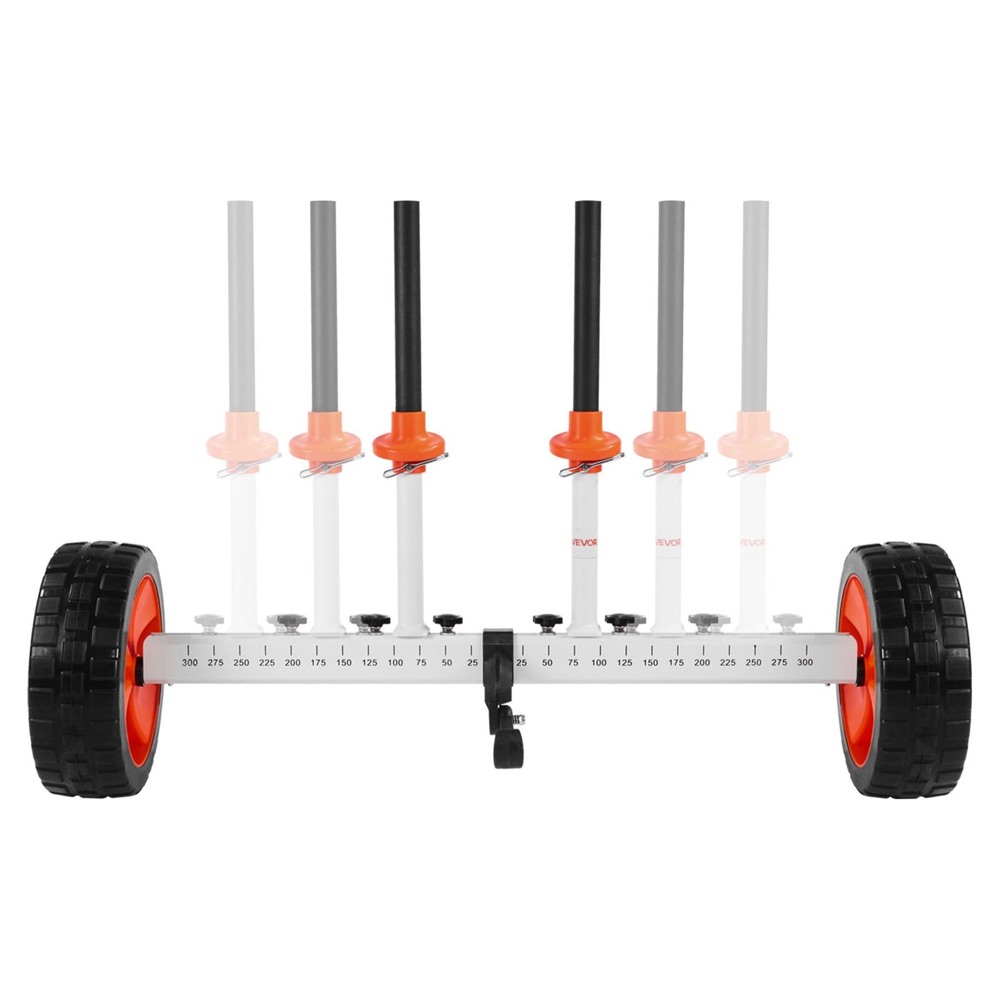 Kayak Cart, 230 lbs Load Capacity, Canoe Cart Dolly with 10-inch Solid PU Tires & Kickstand, Assembles & Disassembles Within Seconds, Paddle Board Trolley for Kayaks, Canoes, Paddleboards