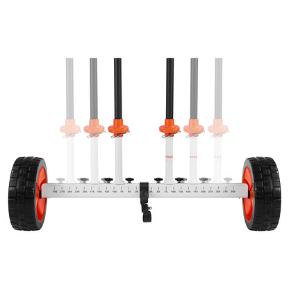 Kayak Cart, 230 lbs Load Capacity, Canoe Cart Dolly with 10-inch Solid PU Tires & Kickstand, Assembles & Disassembles Within Seconds, Paddle Board Trolley for Kayaks, Canoes, Paddleboards