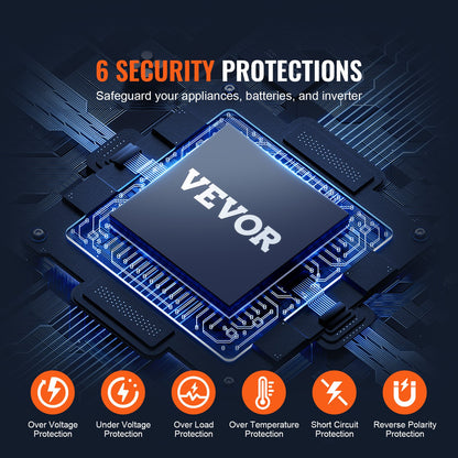 Reiner Sinus-Wechselrichter 3000W DC12V auf AC230V LCD-Fernbedienung CE