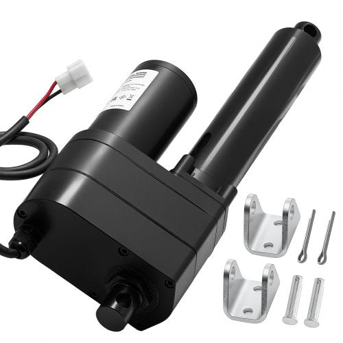 12V Linear Actuator, 7.87 Inch Ultra Heavy-Duty 2023lbs/9000N Linear Motion Actuator, IP65 Waterproof 0.2"/s with Mounting Brackets for Industrial Machinery Vessels, Heavy Lifting Systems