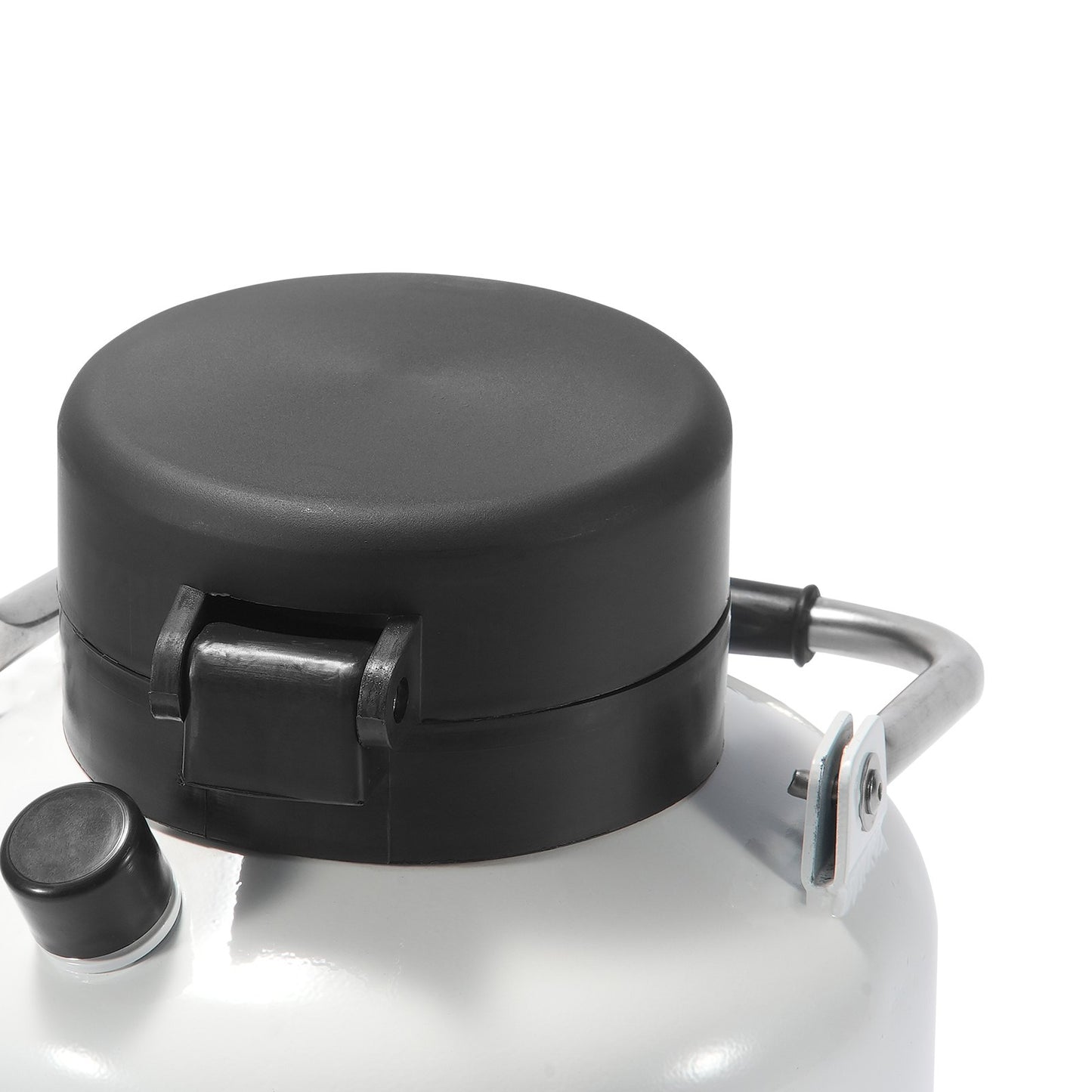 Flytande kvävetank 3 L aluminiumlegering LN2 behållare Dewar 6 kapslar