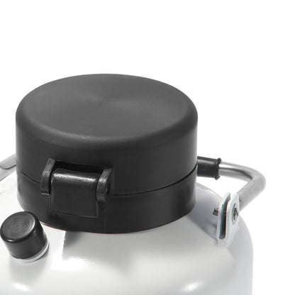 Flytande kvävetank 3 L aluminiumlegering LN2 behållare Dewar 6 kapslar