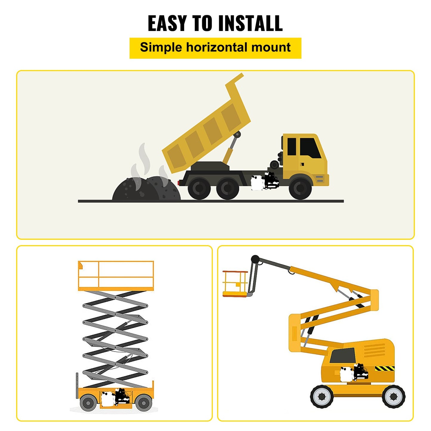 12 V DC doppeltwirkendes Hydraulikaggregat mit Doppelmagnetventil, 4,5 l Tank