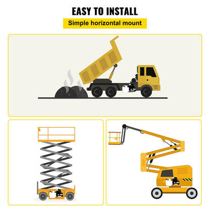 12 V DC doppeltwirkendes Hydraulikaggregat mit Doppelmagnetventil, 4,5 l Tank