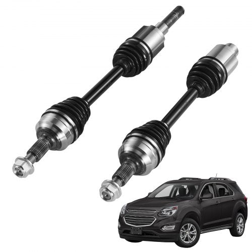 CV Axle Shaft Assembly, 2 Pieces Front Left & Right (Driver and Passenger Side), Automotive Replacement Joint Axles Pair Compatible with 2010-2017 Chevrolet Equinox, Alloy Steel & Carbon Steel