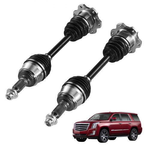 CV Axle Shaft Assembly, 2 Pieces Front Left & Right (Driver and Passenger Side), Automotive Replacement CV Axles Pair Compatible with 2007-2020 Cadillac Escalade, Alloy Steel & Carbon Steel