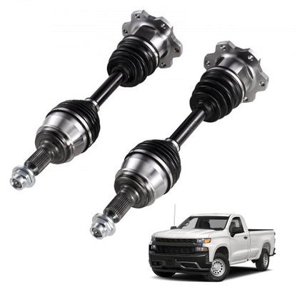 CV Axle Shaft Assembly, 2 Pieces Front Left & Right (Driver and Passenger Side), Automotive Replacement Axles Pair Compatible with 1999-2006 Chevrolet Silverado 1500, Alloy Steel & Carbon Steel