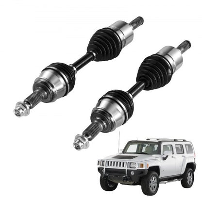 CV Axle Shaft Assembly, 2 Pieces Front Left & Right Side (Driver and Passenger Side), Automotive Replacement CV Joint Axles Pair Compatible with 2006-2010 Hummer H3, Alloy Steel & Carbon Steel
