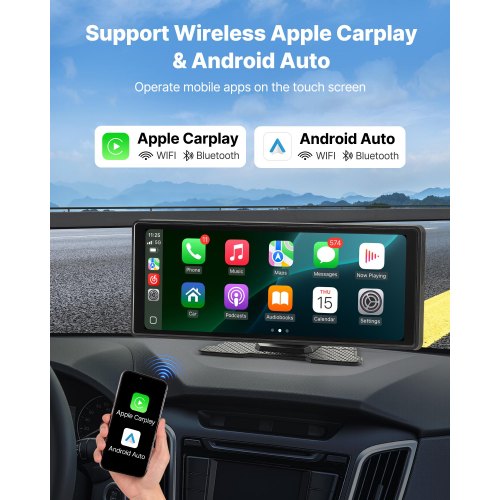 Car Stereo Radio CarPlay Touchscreen 10 inch Apple Android Auto Bluetooth