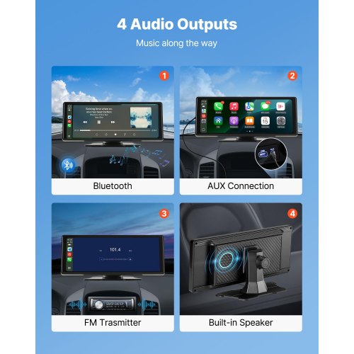 Car Stereo Radio CarPlay Touchscreen 10 inch Apple Android Auto Bluetooth