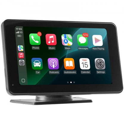 Bilstereo Radio CarPlay Pekskärm 7-tums Apple Android Automatisk backkamera