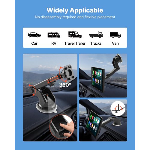 Bilstereo Radio CarPlay Pekskärm 9-tums Apple Android Fram-/bakkamera