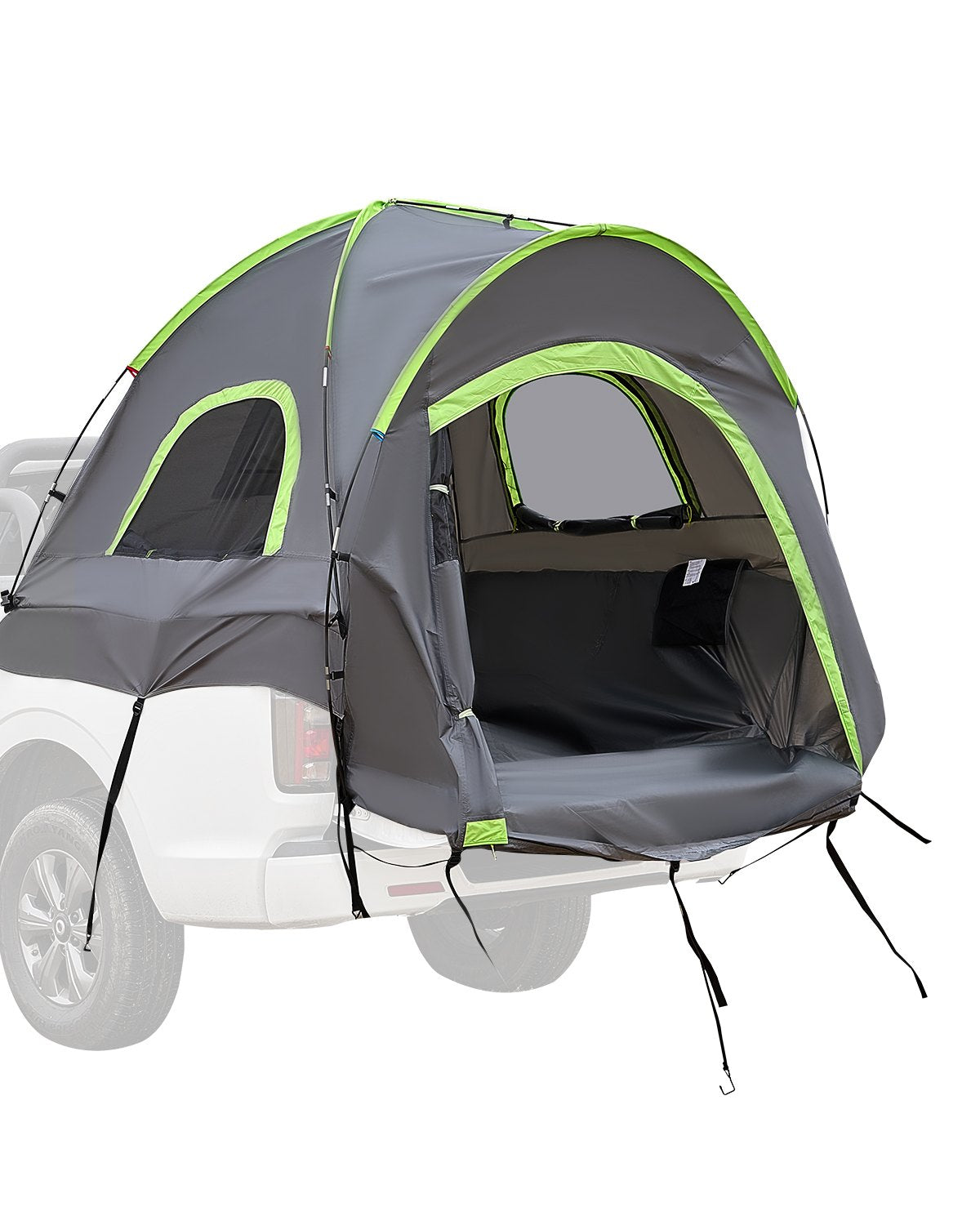 Lastbilstält 6,4-6,7 fot Vattentätt PU2000 lastbilssäng campingtält 2-3 personer