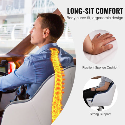 Captain Bucket Seat, Pontoon Boat Seat with Thickened Sponge Padding, Boat Captain Chair for Fishing Boat, Sightseeing Boat, Speedboat, Canoe, 1-Piece