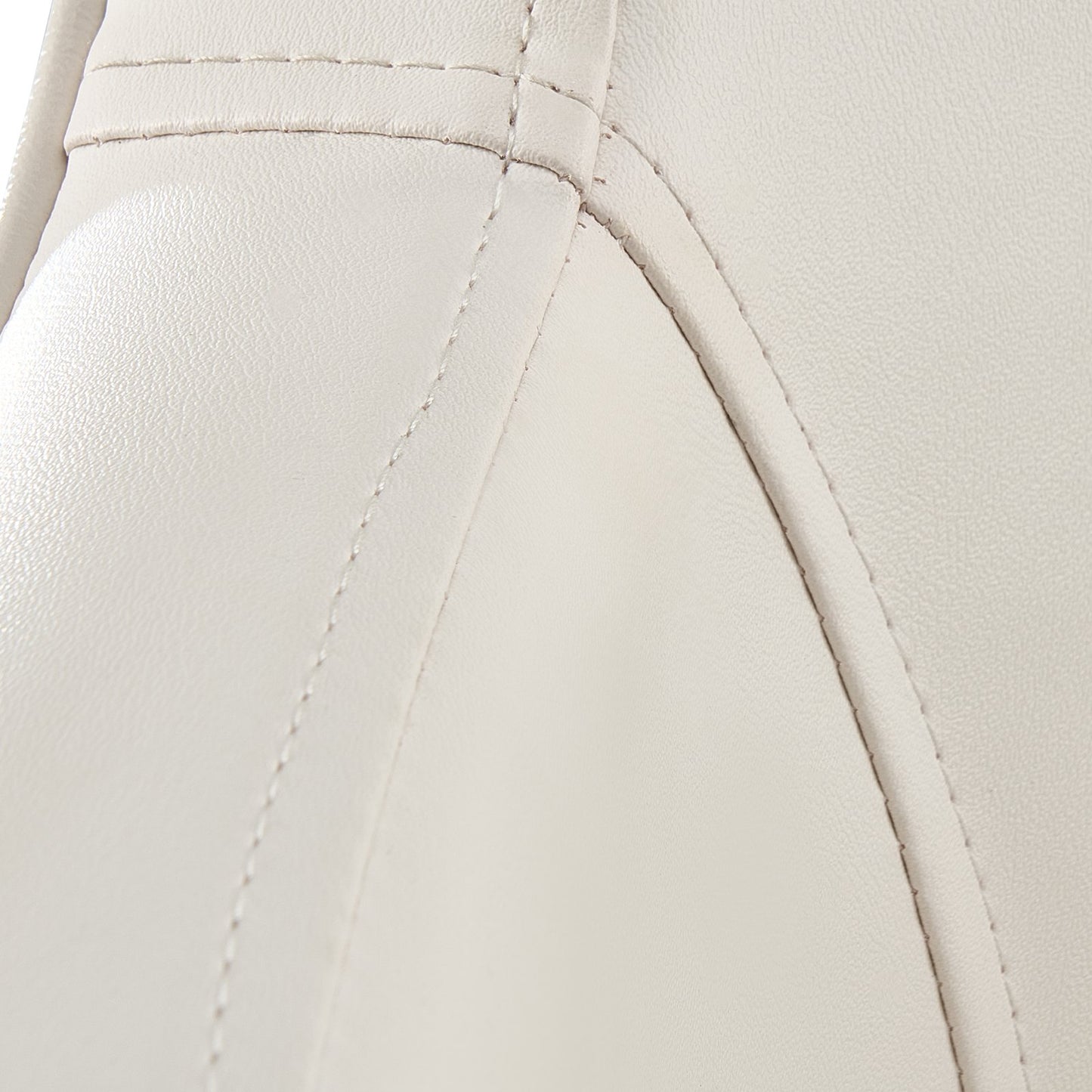 Båtsits Lågt ryggstöd PVC Läder Kapten Bucket Seat Vit