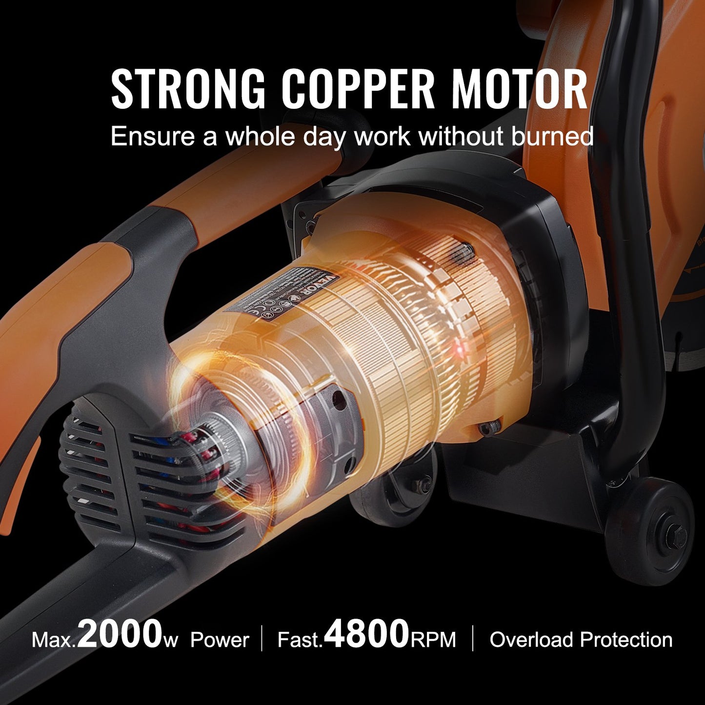 9'' elektrisk betongsåg våt/torrsåg med vattenpump och blad