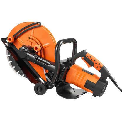 14'' elektrisk betongsåg våt/torrsågskärare med vattenpump och blad