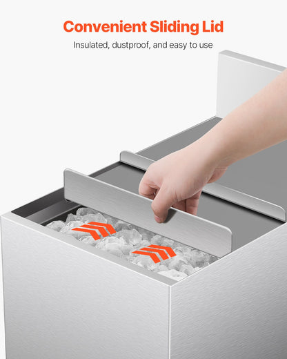 Commercial Ice Bin 28 L Wonderful Ice Bin with Sliding Lid Bottle Holder
