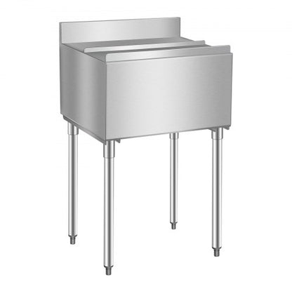 Commercial Ice Bin 61 L Wonderful Ice Bin with Sliding Lid Bottle Holder | EU