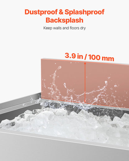 Commercial Ice Bin 61.6L Wonderful Ice Bin with Sliding Lid for Kitchen