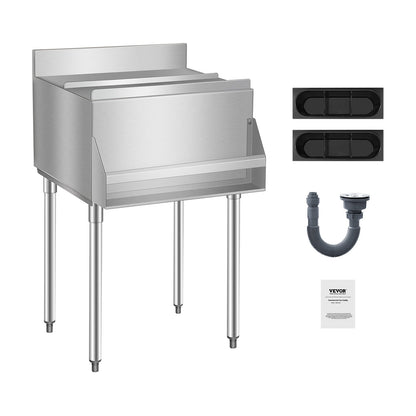 Commercial Ice Bin 61.6L Wonderful Ice Bin with Sliding Lid for Kitchen