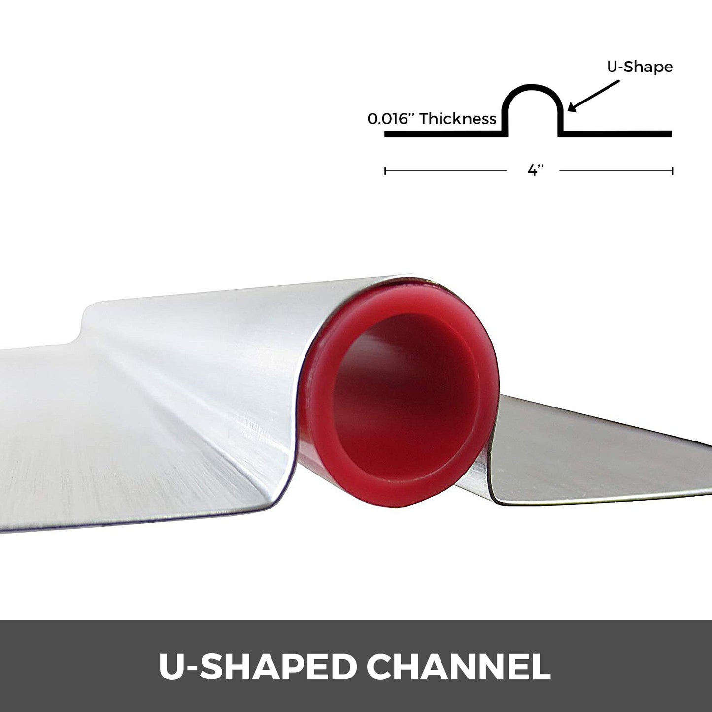 PEX Heat Transfer Plates, 100pcs Box Radiant Heat Transfer Plates, 2ft Aluminum PEX Heat Transfer Plates, 1/2 inch Heat Transfer Plates Designed for PEX Tubing