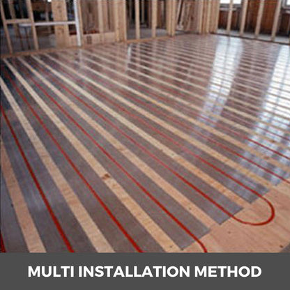 PEX Heat Transfer Plates, 100pcs Box Radiant Heat Transfer Plates, 2ft Aluminum PEX Heat Transfer Plates, 1/2 inch Heat Transfer Plates Designed for PEX Tubing