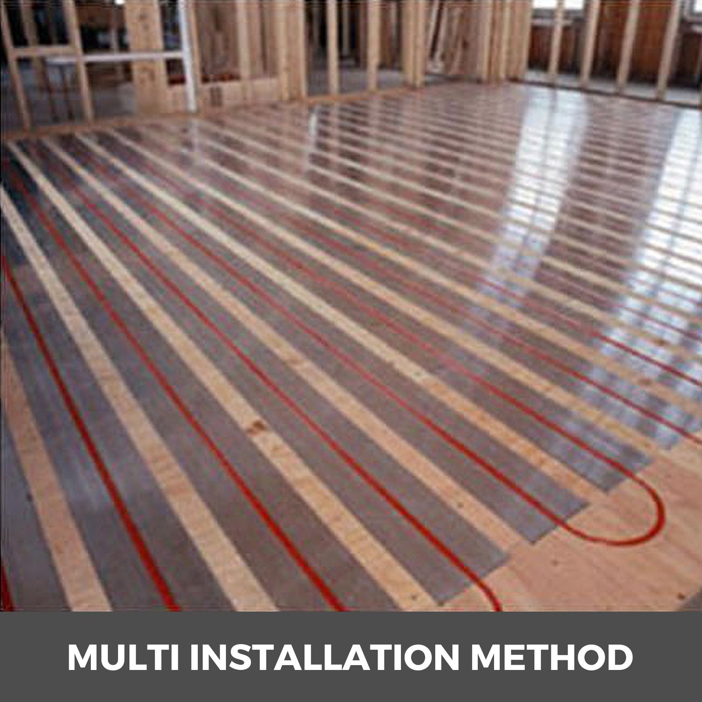 PEX Heat Transfer Plates, 200 pcs Box Radiant Heat Transfer Plates, 4 ft Aluminum PEX Heat Transfer Plates, 1/2 inch Heat Transfer Plates Designed for PEX Tubing