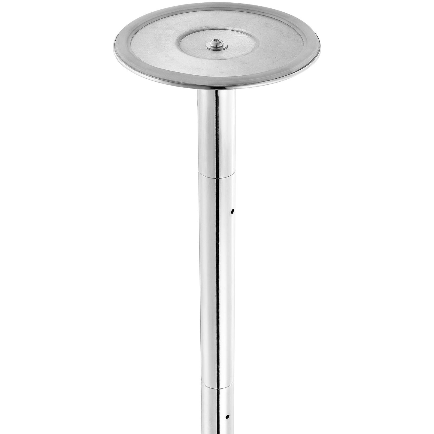 Professionell dansstång, spinnande statisk dansstångssats, bärbar avtagbar stång, 45 mm kraftig rostfritt stålstång, höjdjusterbar träningsstång, för träningshemklubbgym, silver