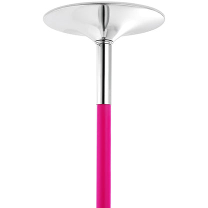 Professional Dancing Pole, Spinning Static Dancing Pole Kit, Portable Removable Pole, 40mm Heavy-Duty Stainless Steel Pole, Height Adjustable Fitness Pole, for Exercise Home Club Gym, Pink