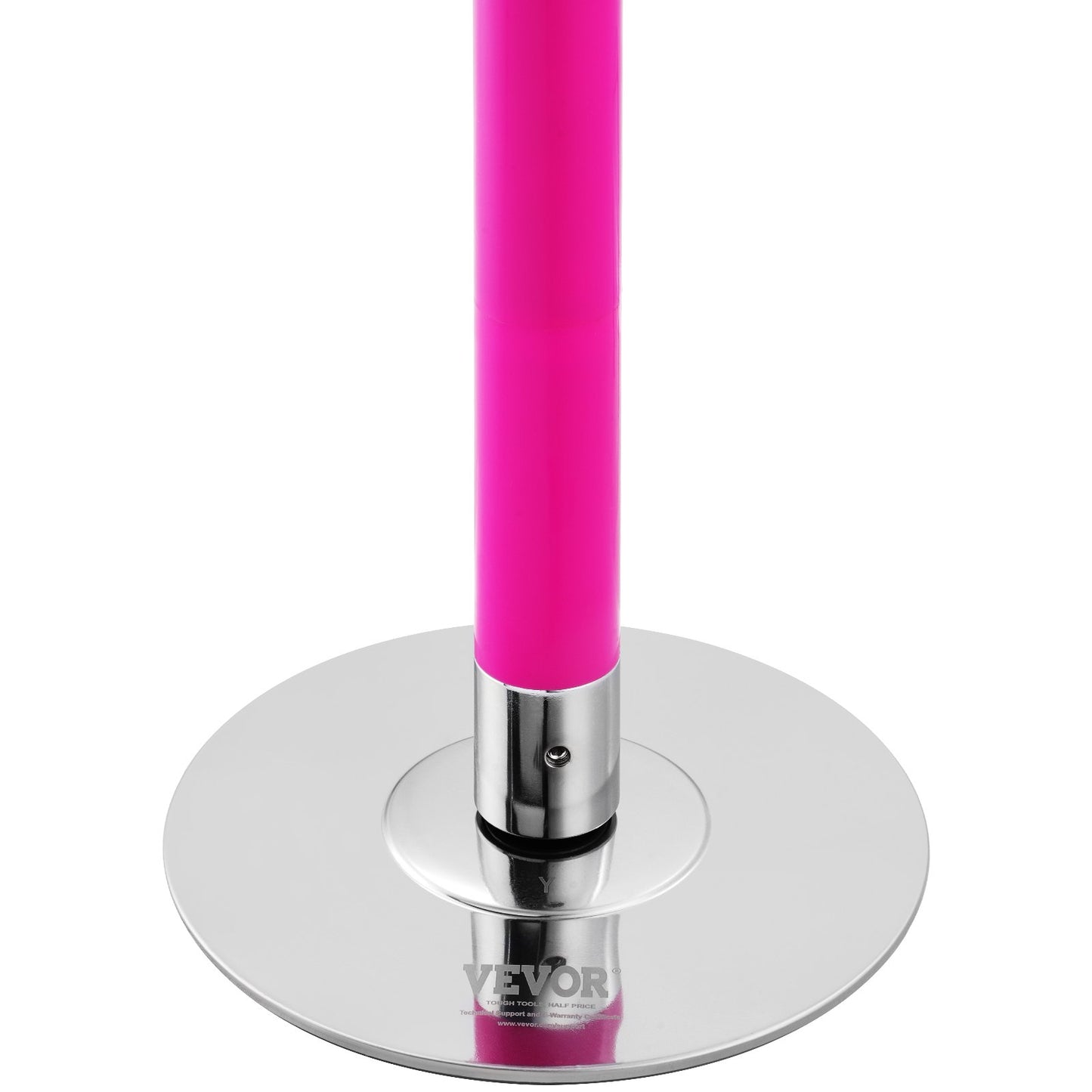 Professionell Dansstav, Snurrande statisk Dansstavsats, Bärbar, avtagbar stolpe, 40 mm Heavy-Duty Rostfritt Stål Stång, Höjdjusterbar Fitness Stång, För Träning Hemmaklubb Gym, Rosa