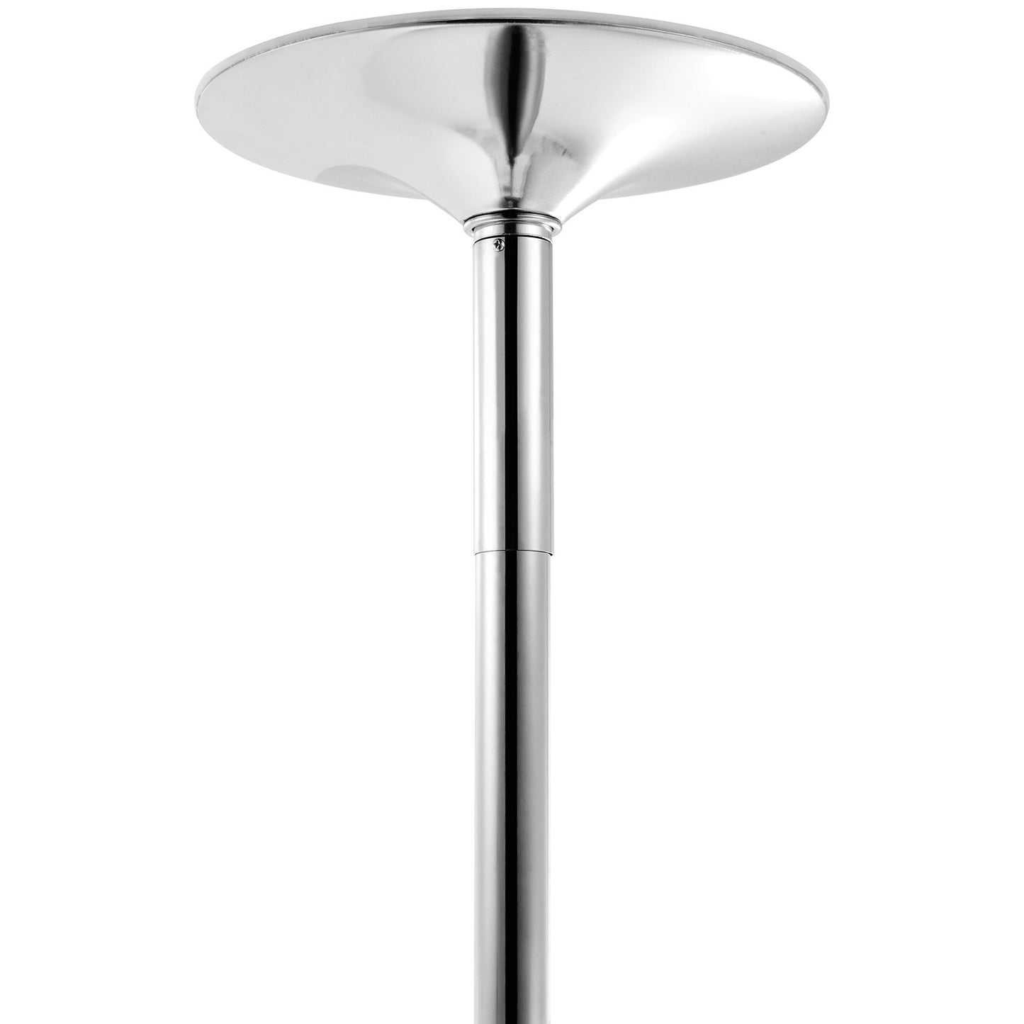 Professionell Dansstav, Snurrande statisk Dansstavsats, Bärbar, avtagbar stolpe, 45 mm kraftig rostfri stålstav, höjdjusterbar träningsstav, för träningshemklubbgym, Silver