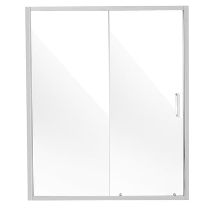 Duschdörr utan ram, 57,7-59" x 70" SGCC härdat glas 1/4" krom