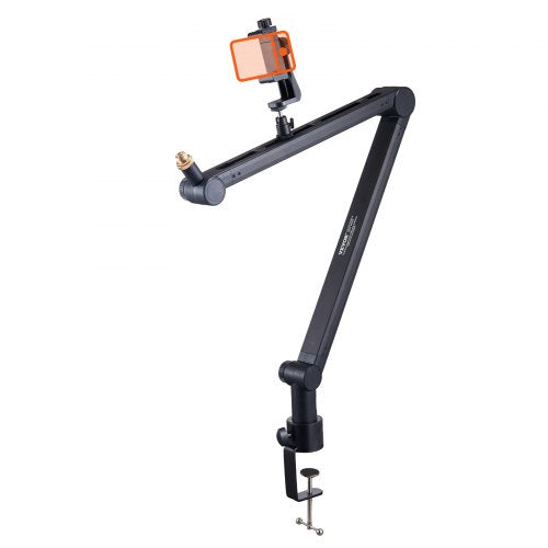 Microphone Boom Arm with Desk Mount, 360° Rotatable, Adjustable Mic Stand with 3/8" to 5/8" Adapter Port, for Recording Blue Yeti Hyperx Quadcast Blue Snowball Shure SM7B Audio Technica