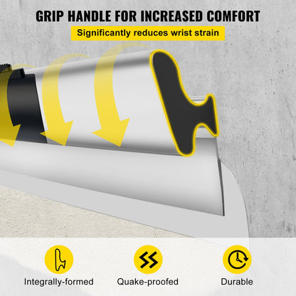 Skimming Blade Set,10\"+24\"+32\" Blades + 35\"-78\" Extension Handle，European Stainless Steel Construction Knife, Aluminum Blade Profile Smoothing Knockdown Spatula for Gyprock/Drywall/Wall-Boa