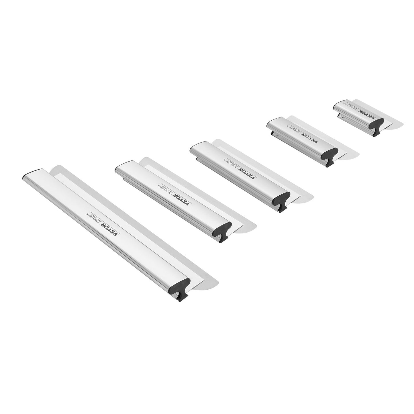 Gipsskimningsbladssats, 7/10/14/16/24 i skimningsblad + 34 - 81,6 tums förlängningshandtagsstång, kniv i rostfritt stål Professionella skimcoatverktyg, för gips/vägg/gipsskiva