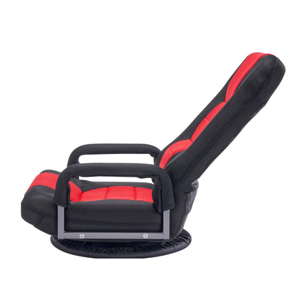 360° drehbarer Boden-Gaming-Stuhl, faltbarer Bodenstuhl mit verstellbarer Armlehne