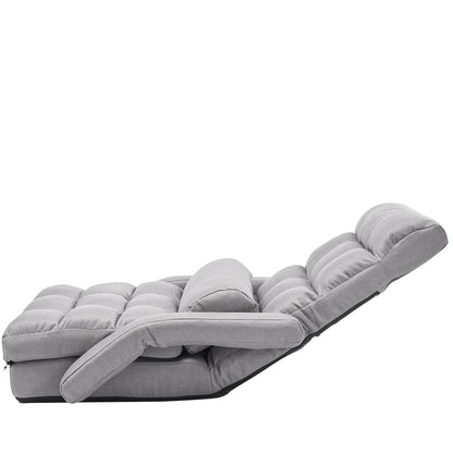 Floor Chair with 5 Adjustable Positions and Armrests Floor Gaming Chair