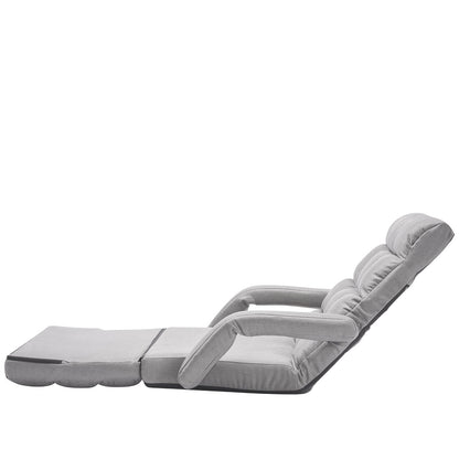 Floor Chair with 5 Adjustable Positions and Armrests Floor Gaming Chair