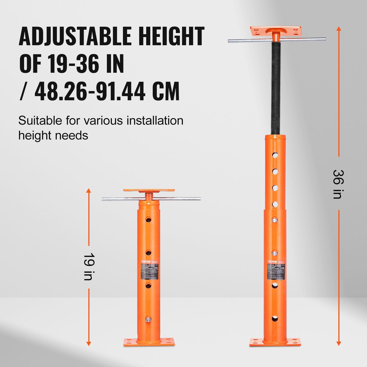 Adjustable Floor Leveling Post House Floor Leveling Lift 19"-36" Height Range