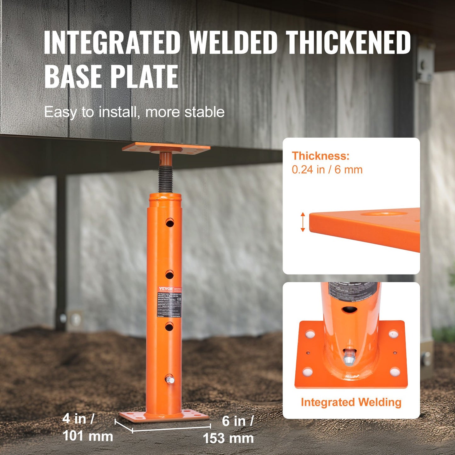 Adjustable Floor Leveling Post House Floor Leveling Lift 19"-36" Height Range